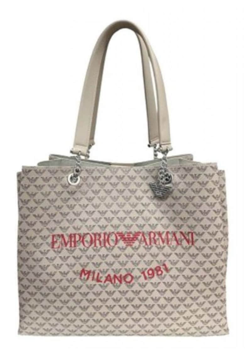 Geanta dama model TSANTA CHEIROS LOGO MPEZ - 100% poliester - 30x26x12cm - One Size