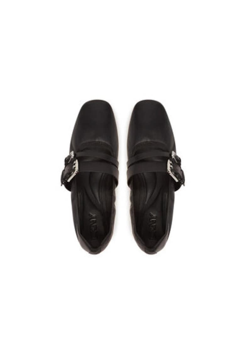 Balerini K1556997 - Piele naturala - Negru - Negru