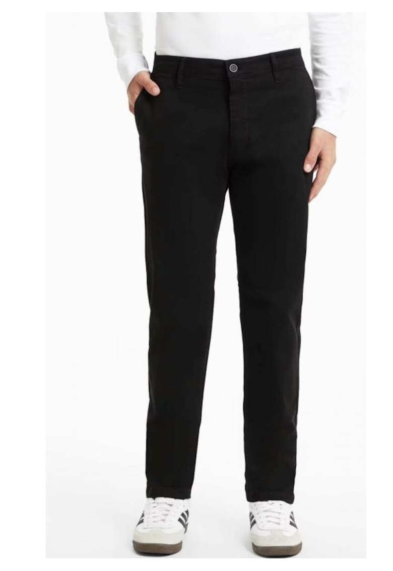 Pantaloni barbati - chino slim fit - negru - bumbac - Negru