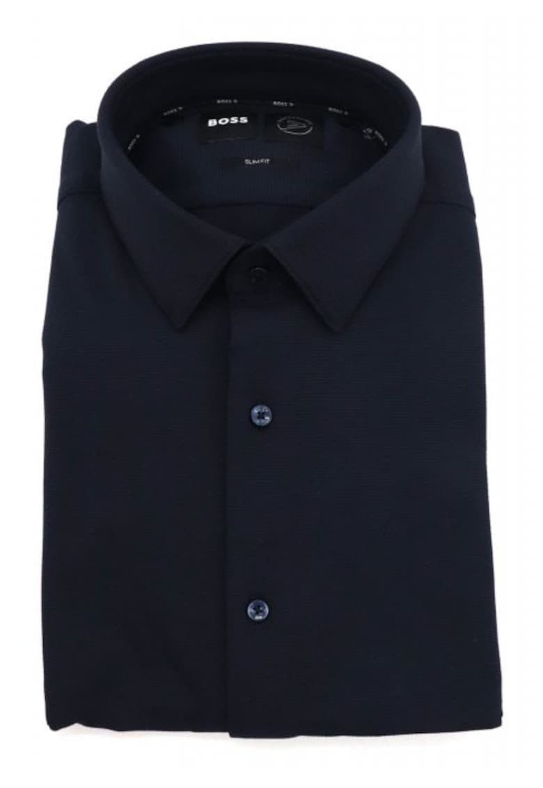 Camasa barbati model P-HANK-S-KENT-C1-222 - slim fit - albastru - poliamida