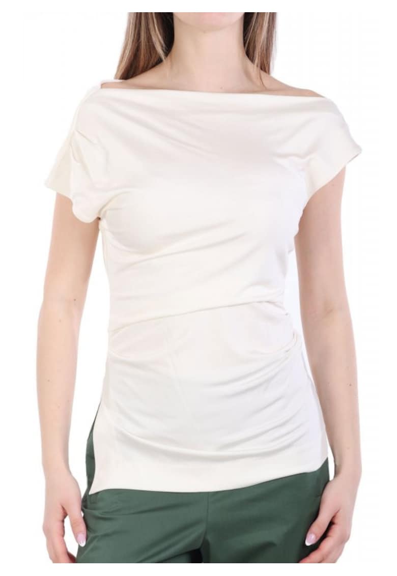 Set 2 Tricouri dama crem - vascoza/elastan -
