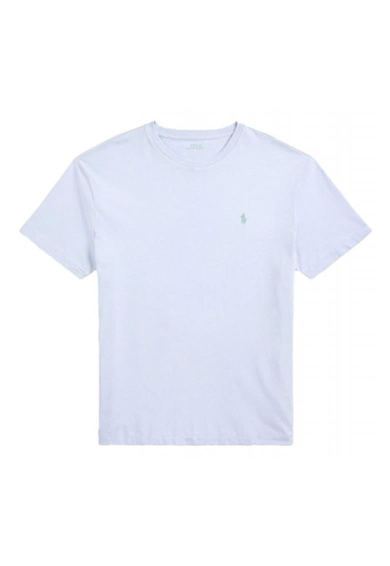 Tricou barbati - Slim fit - Albastru deschis - Bumbac