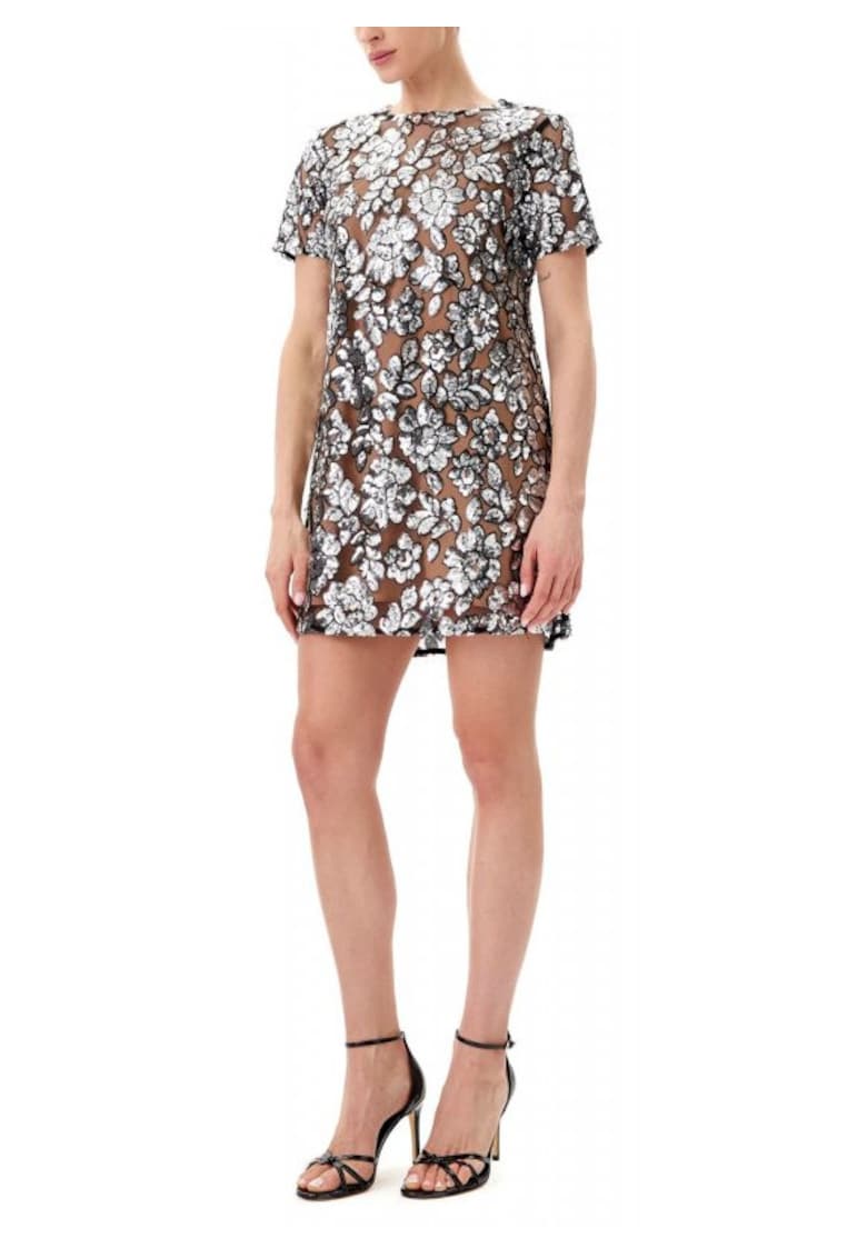 Rochie - Michael - poliester - argintiu/negru