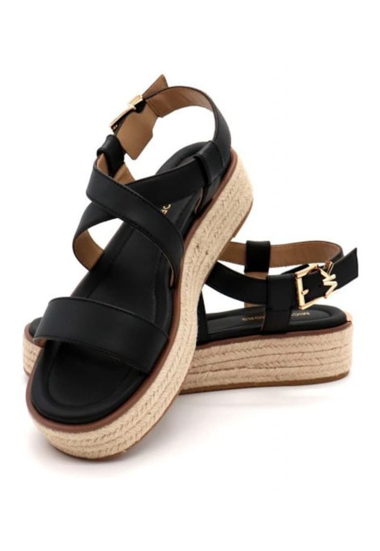 Sandale dama Lynn - piele ecologica - inaltime 5 cm - negru