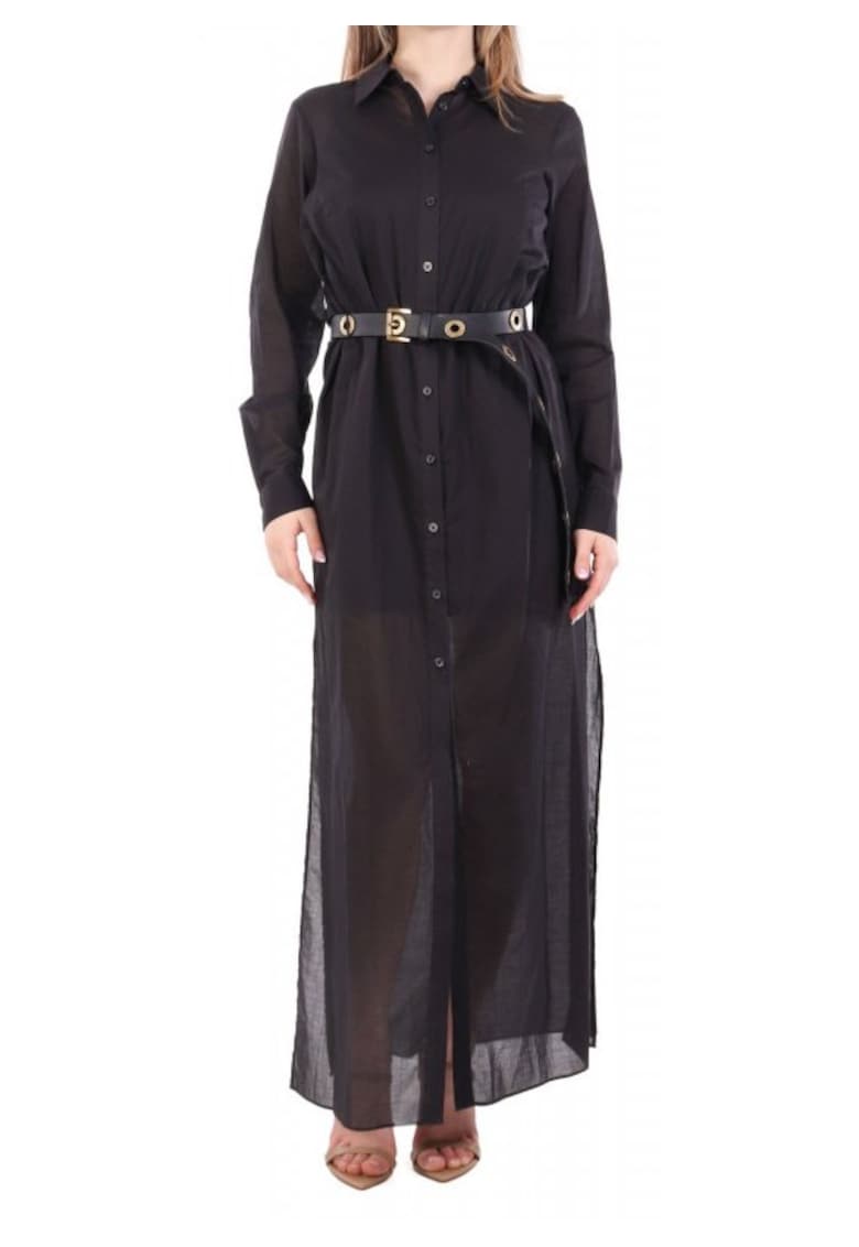 Rochie maxi dama bumbac - negru -