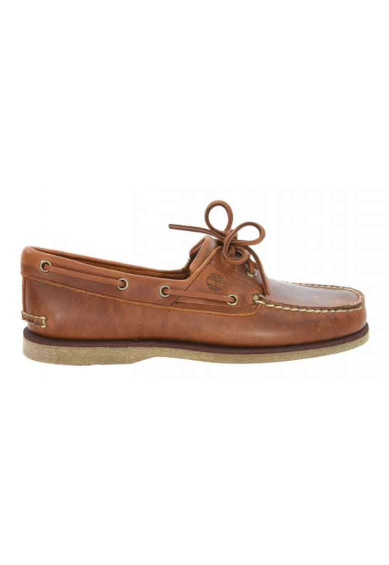 Mocasini barbati Classic Boat - piele naturala - maro