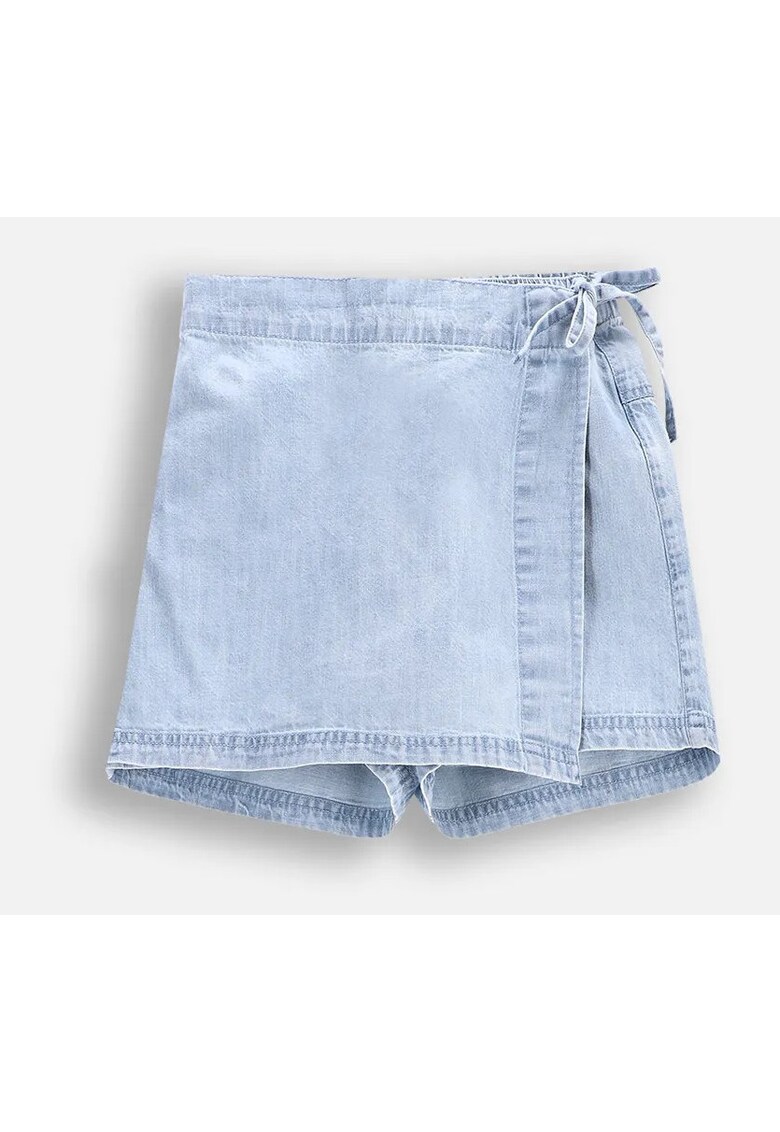 Fusta-pantalon scurta din denim