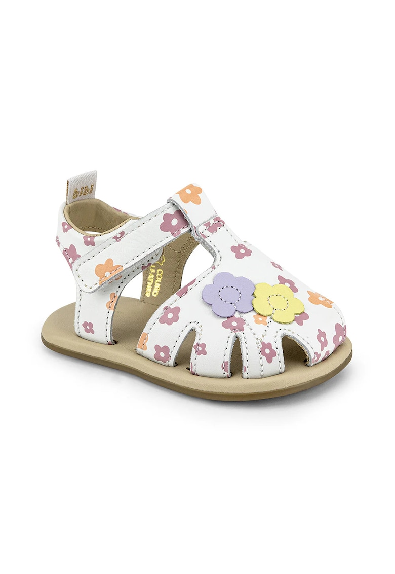 Sandale Fetite  Afeto V Flowers White - piele - 1084156
