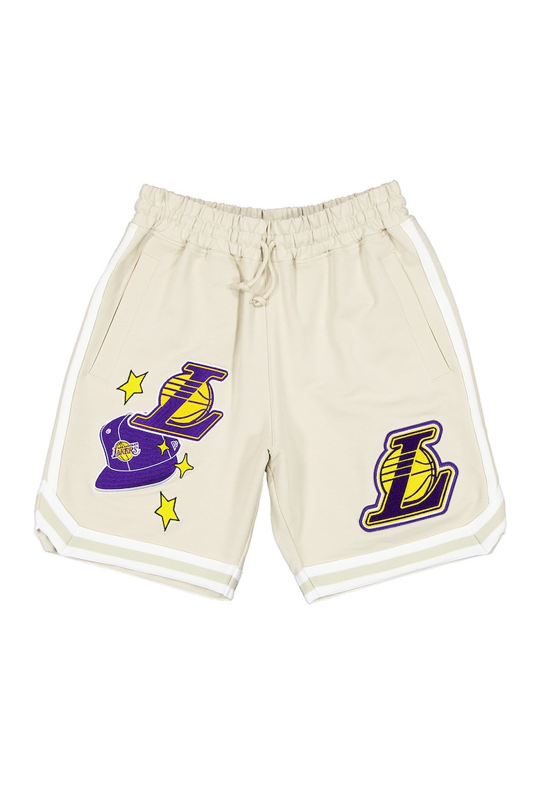 Pantaloni scurti cu aplicatii Los Angeles Lakers