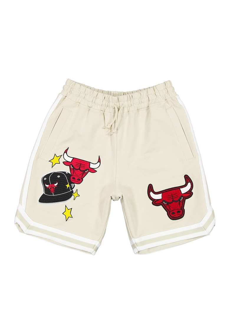 Pantaloni scurti cu aplicatii Chicago Bulls