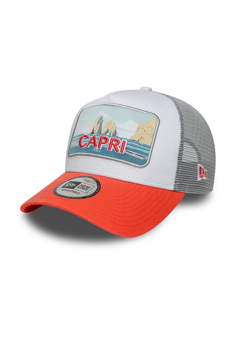 Sapca cu broderie si cozorc curbat