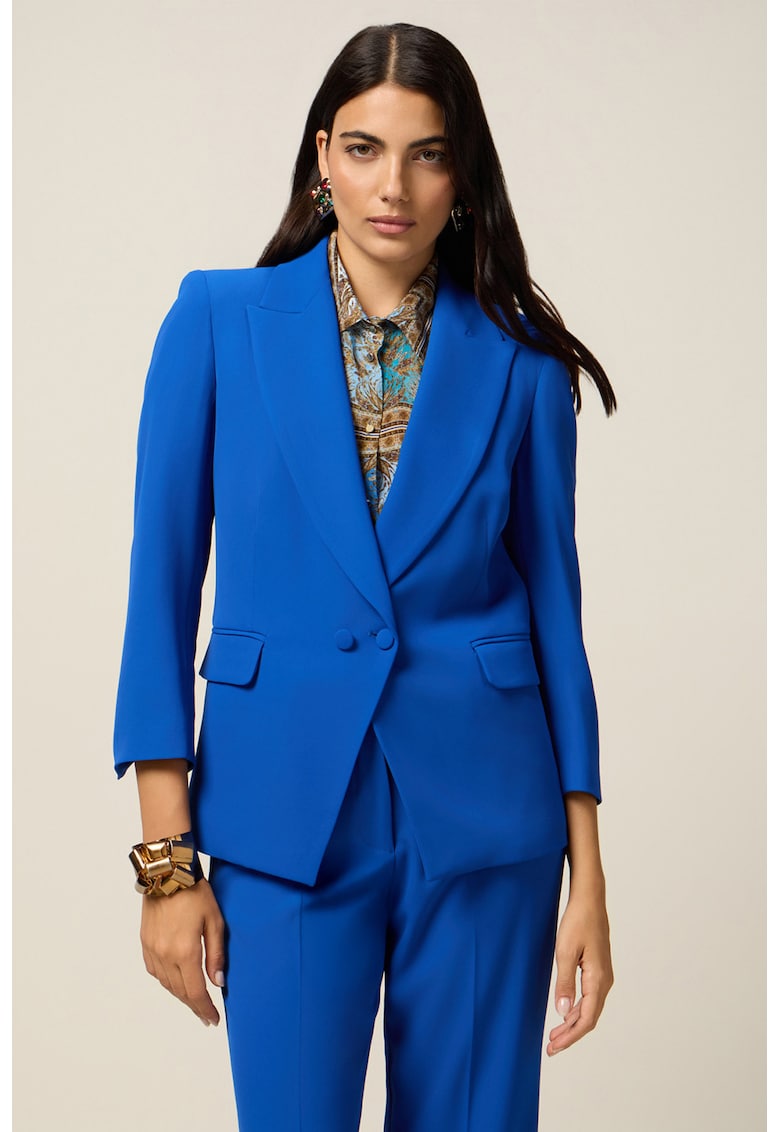 Sacou cu doua randuri de nasturi - Albastru royal