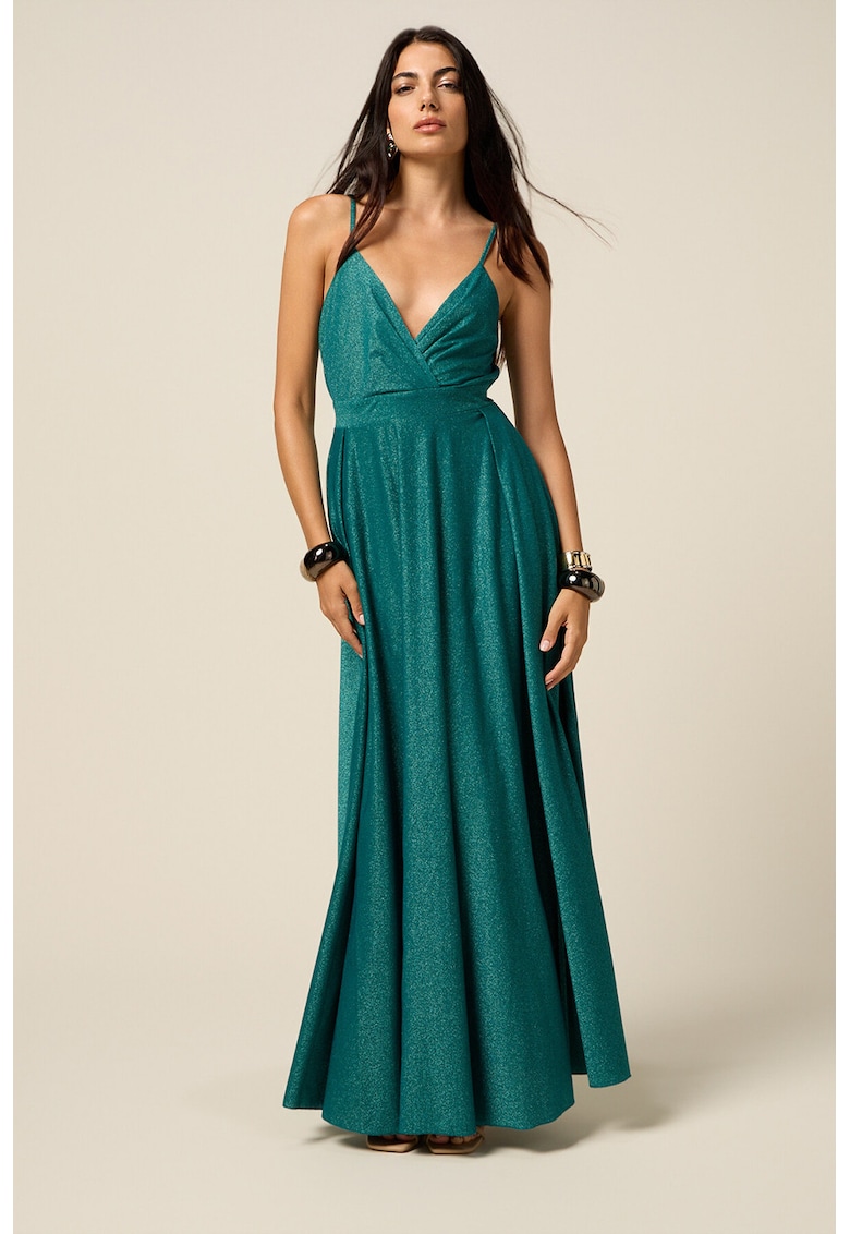 Rochie maxi cu particule stralucitoare