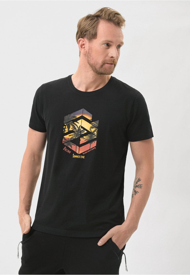 Tricou pentru barbati T-Sunset negru - Negru