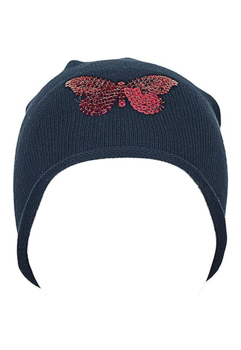 Caciula tricotata subtire decorata cu paiete Caciula tricotata subtire decorata cu paiete