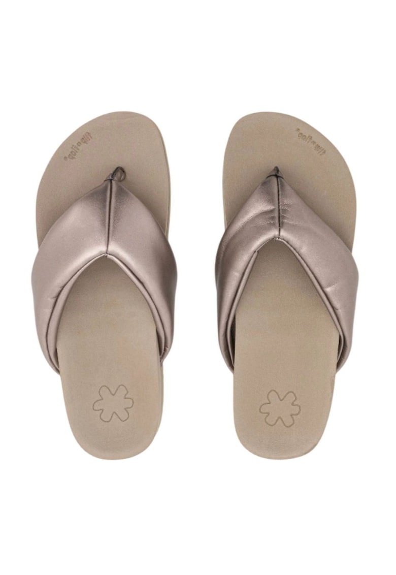 Flip-flops de dama cu varf fin - metalici - usori - marimea