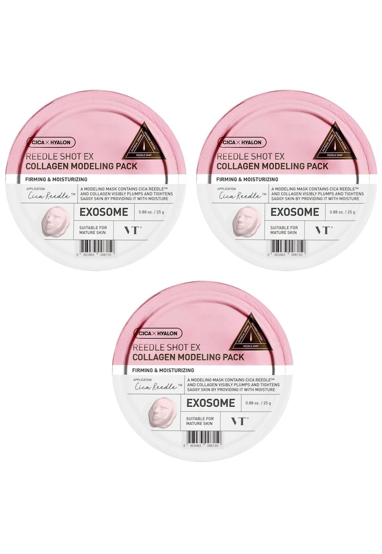 Masca modelatoare Reedle Shot EX Collagen - set de 3 - colagen si alge marine - 3x25 g
