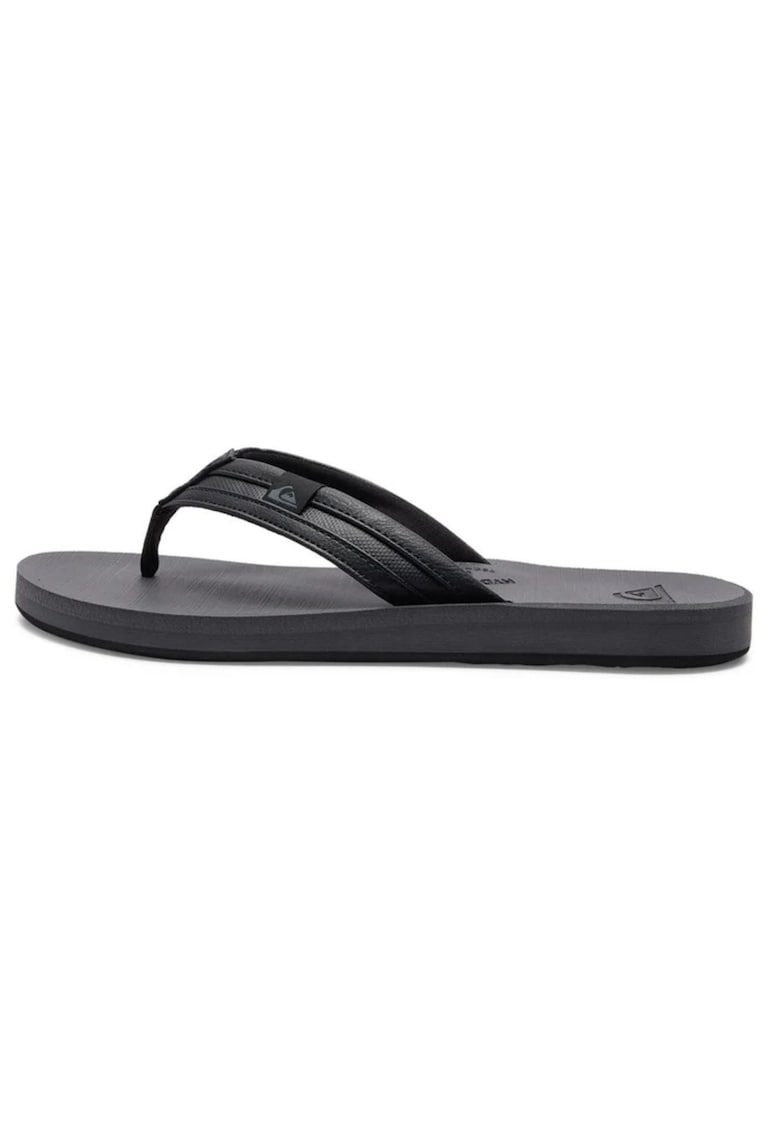Papuci flip-flop cu bareta de piele ecologica Carver Squish
