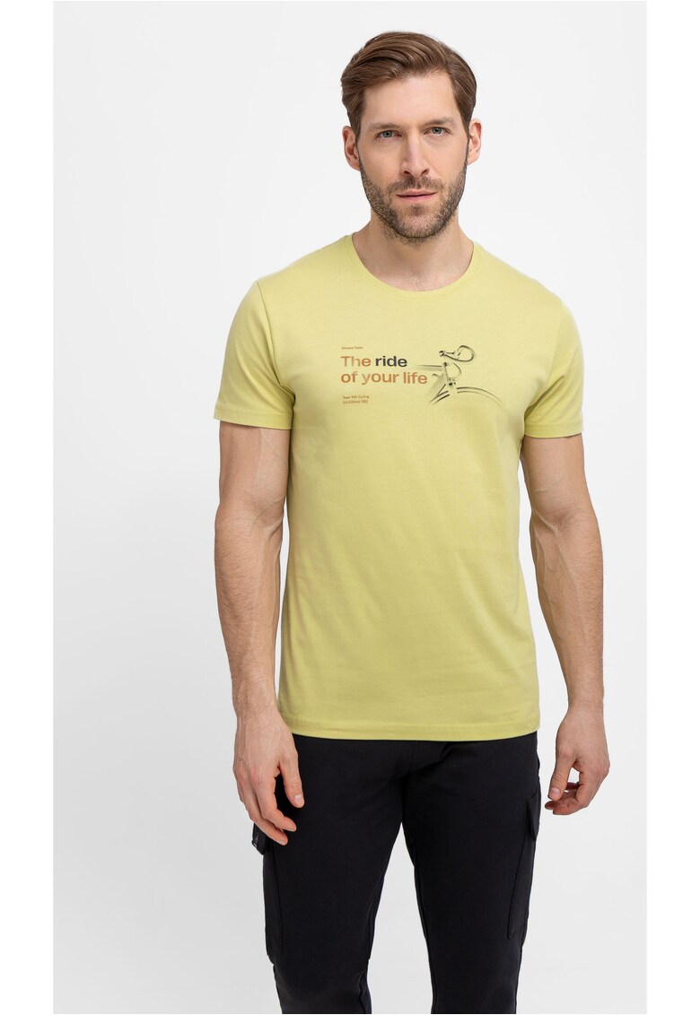 Tricou verde lime pentru barbati T-Touring - Verde lime