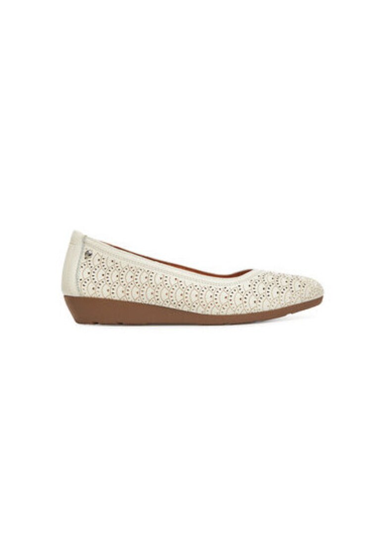 Balerini W3U-5752 - Piele naturala - Alb - Alb