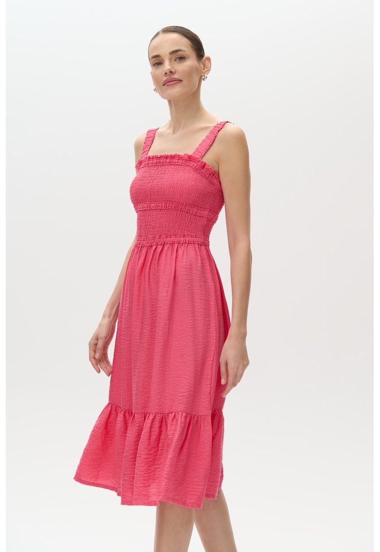 Rochie uni evazata - Coral