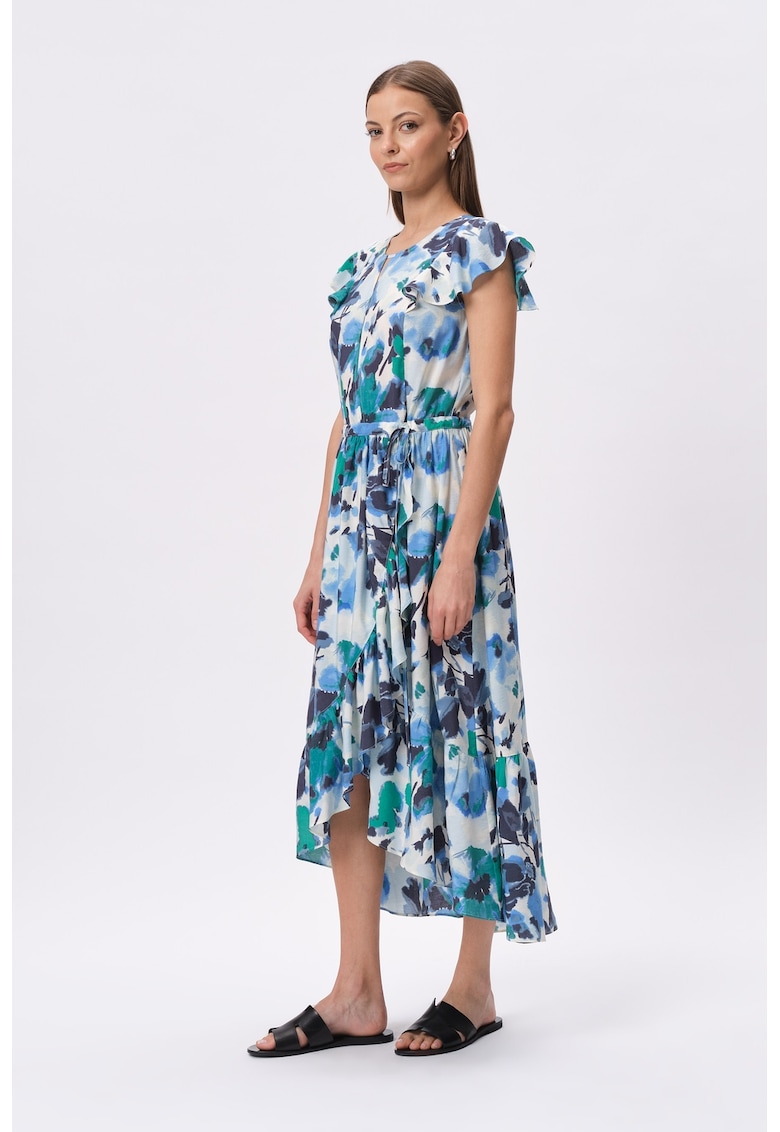 Rochie asimetrica cu model