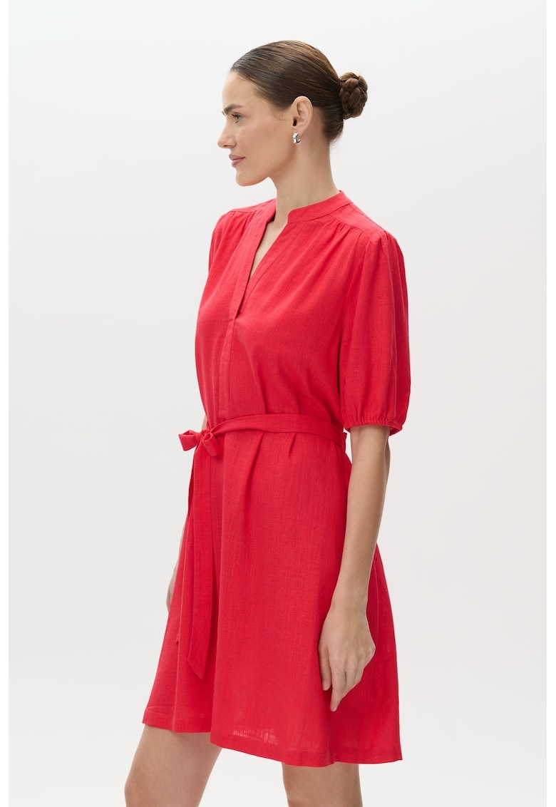 Rochie cu decolteu in V si maneci scurte