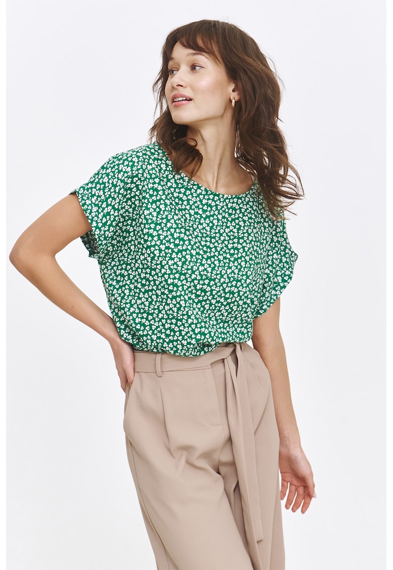 Bluza cu model si maneci cazute