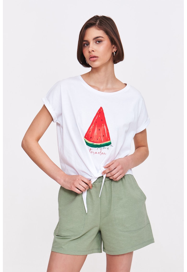 Tricou cu decolteu rotund