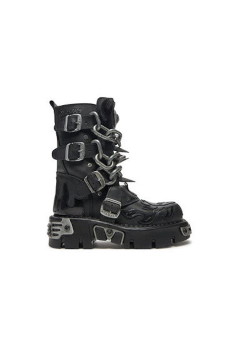 Bocanci Barbati  M-727-S5 - Piele naturala