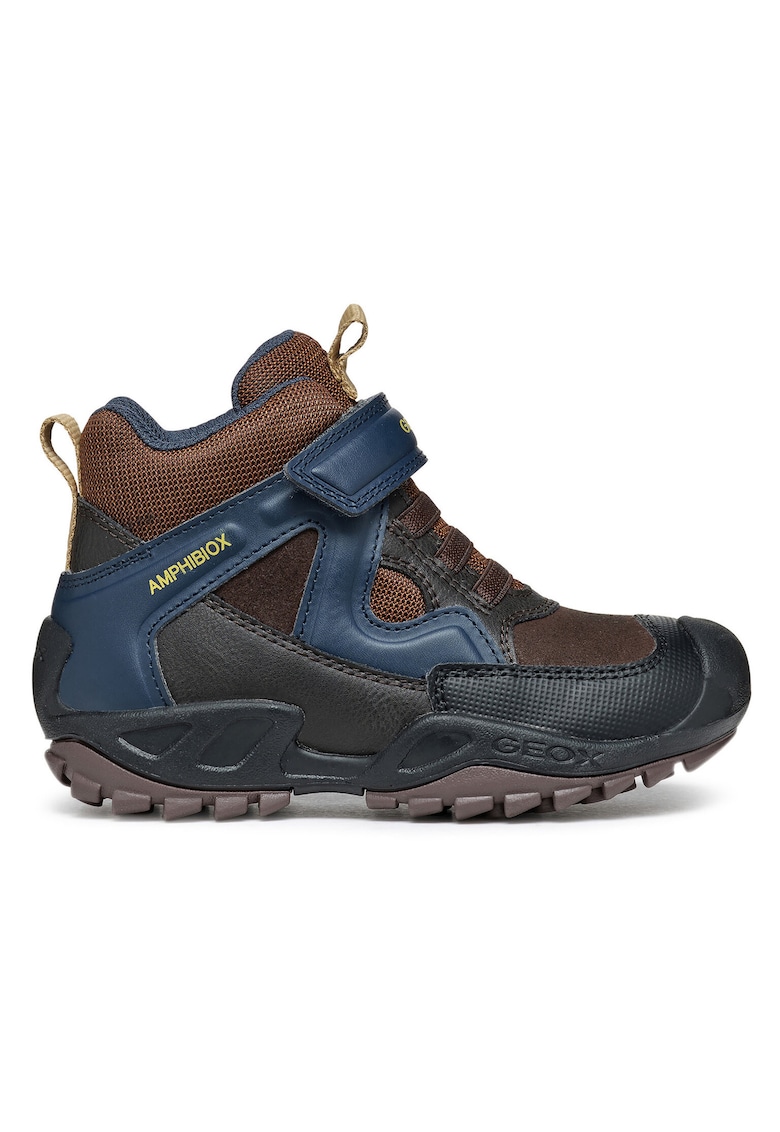 Geox Cizme de iarna barbati J841WA-011BC - Piele ecologica - Maro/Bleumarin
