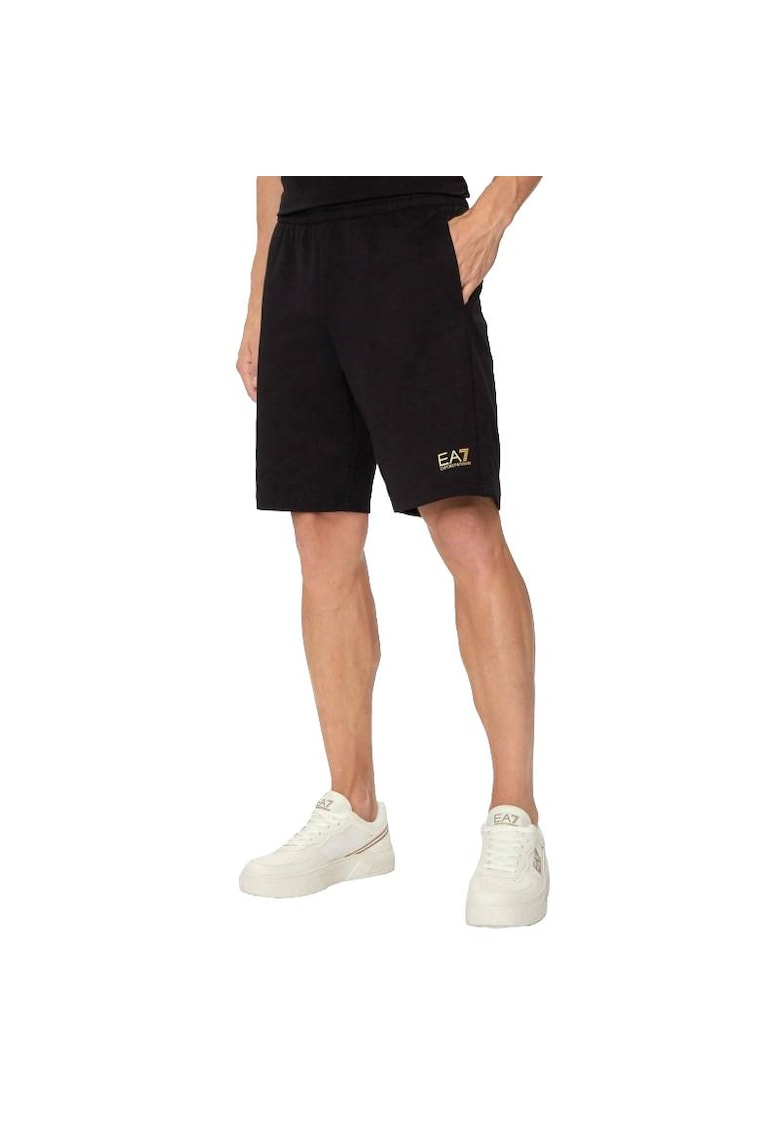Pantaloni sport barbati - negru - bumbac -