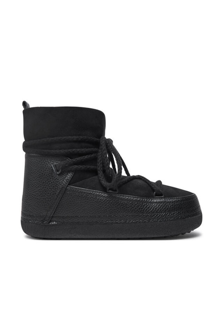 Cizme de iarna barbati 55101-001 - Piele naturala - Negru - Negru