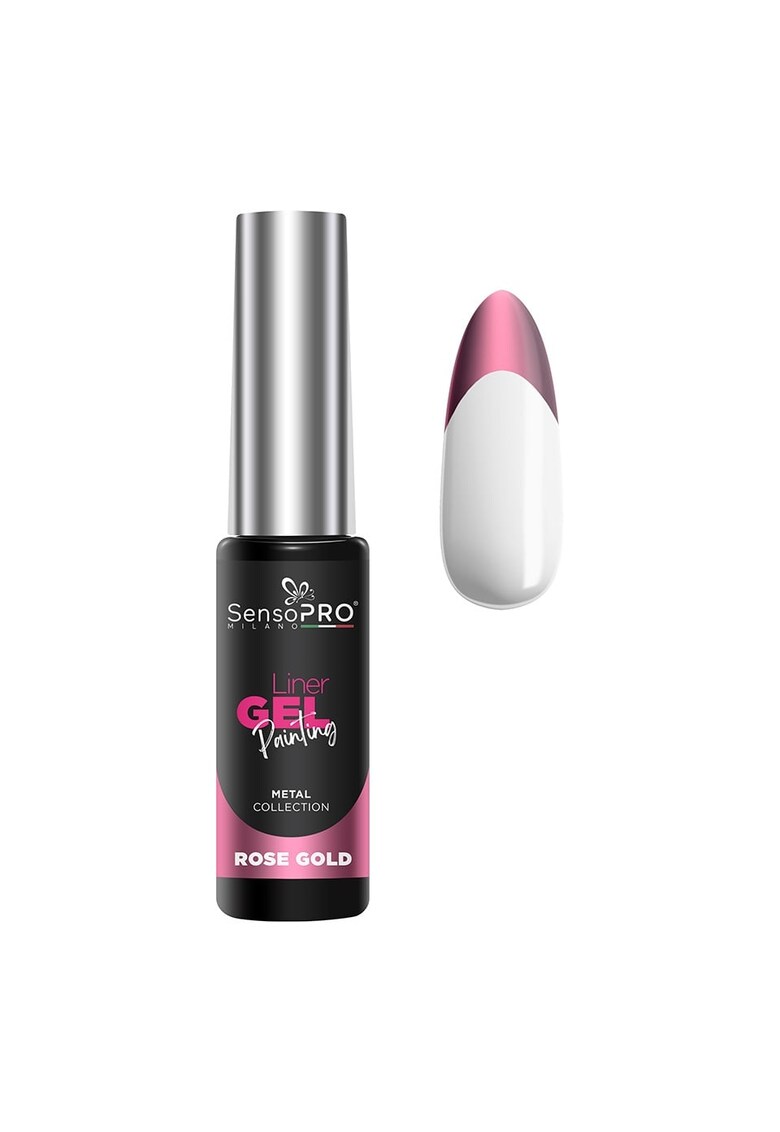 Liner Gel UV Pictura Unghii Metal - Rose Gold 8ml