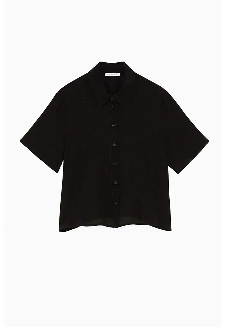 Cămașă cu mânecă scurtă și decolteu rotund