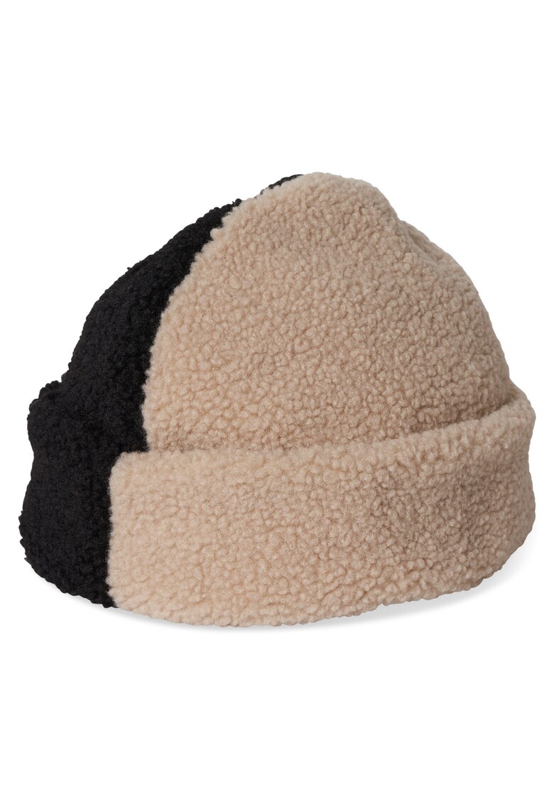 Caciula unisex - Poliester - Negru/Ecru - Caciula unisex - Poliester - Negru/Ecru -