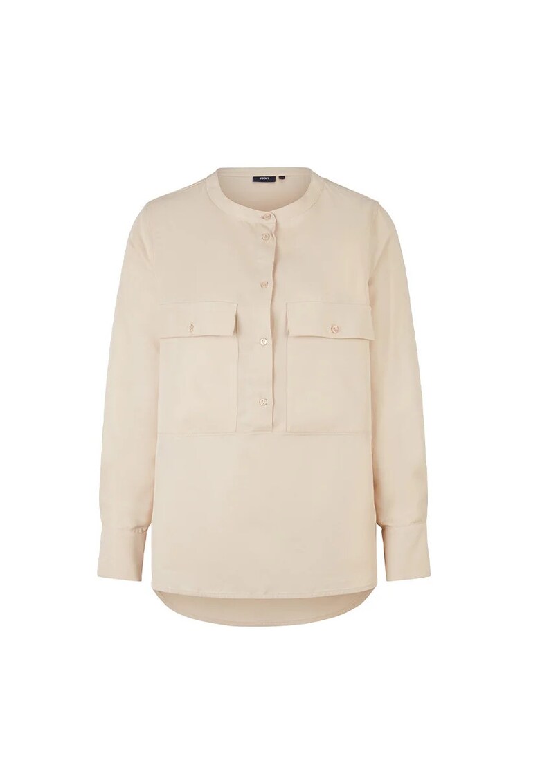 Cămașă cu guler rotund și închidere frontală prin nasturi