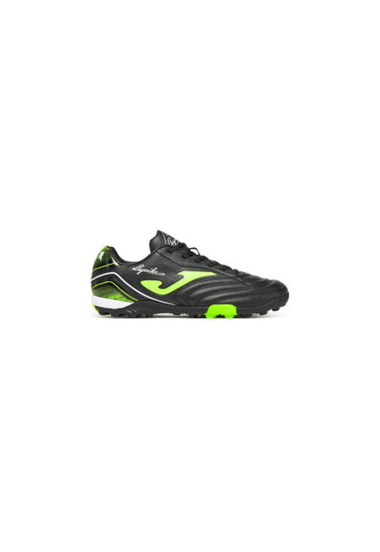 Ghete de fotbal AGUS2501TF - Piele ecologica - Negru
