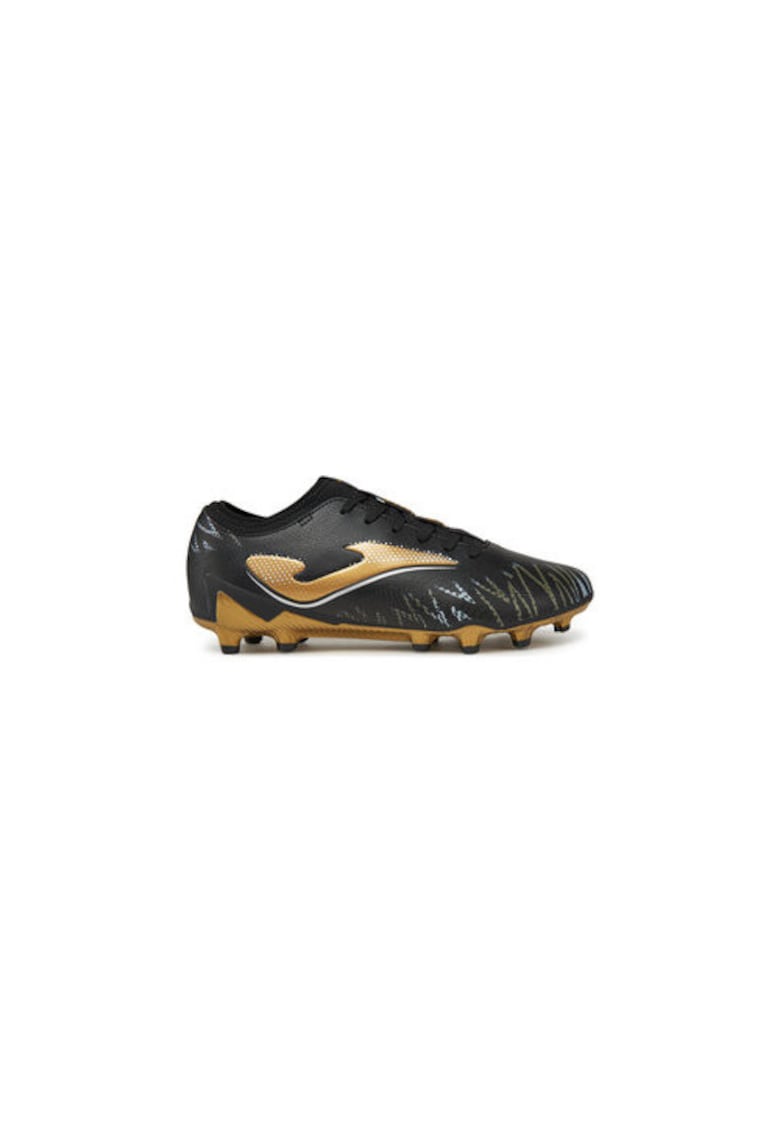 Ghete de fotbal STRIS2501FG - Piele ecologica - Negru