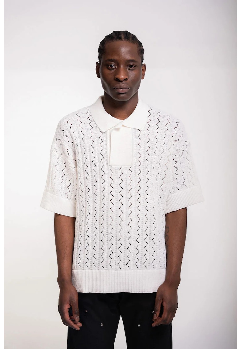 Tricou tip polo knitwear transparent Tricou tip polo knitwear transparent