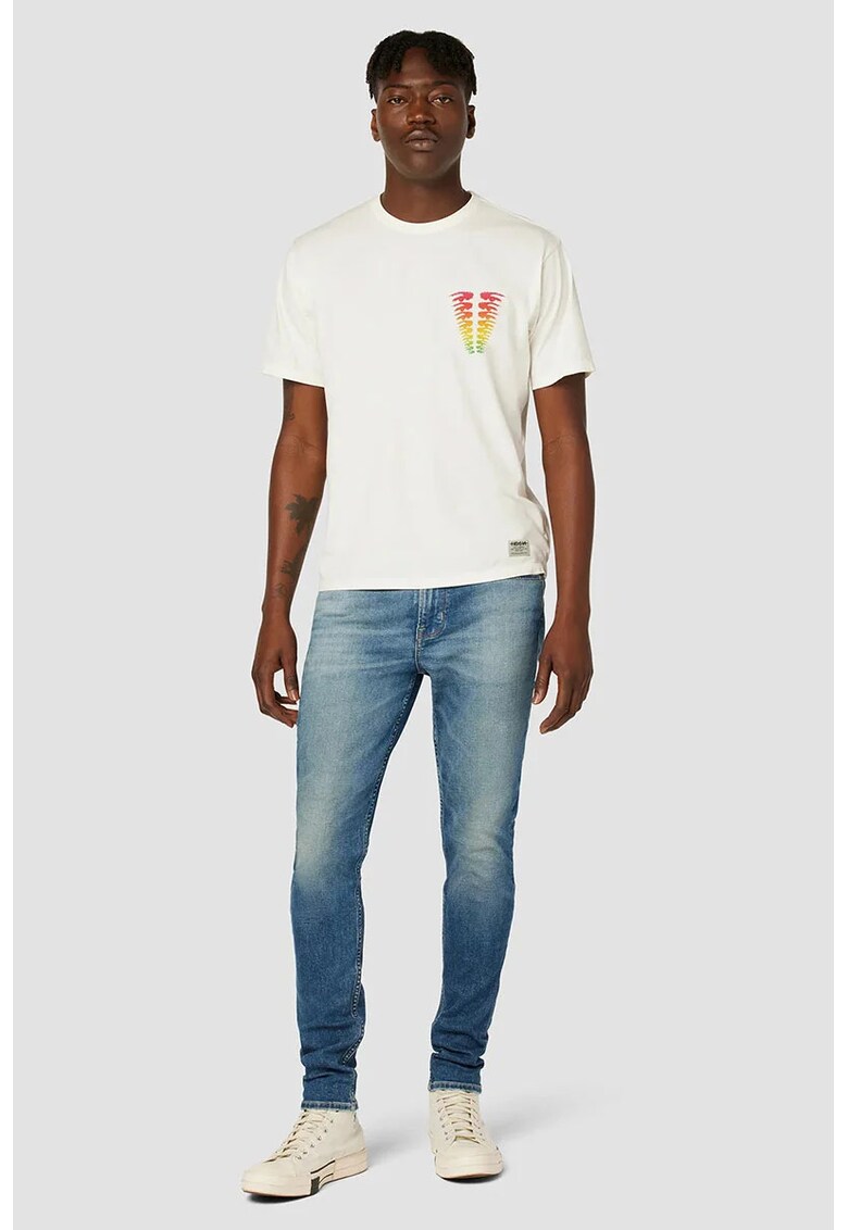 Tricou cu print grafic pe spate Tricou cu print grafic pe spate