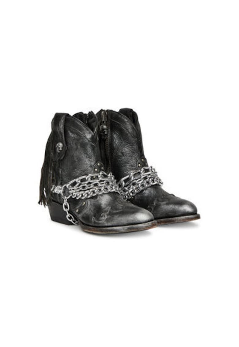 Cizme de cowboy dama  M-WSTM003TES-S1 - Piele naturala