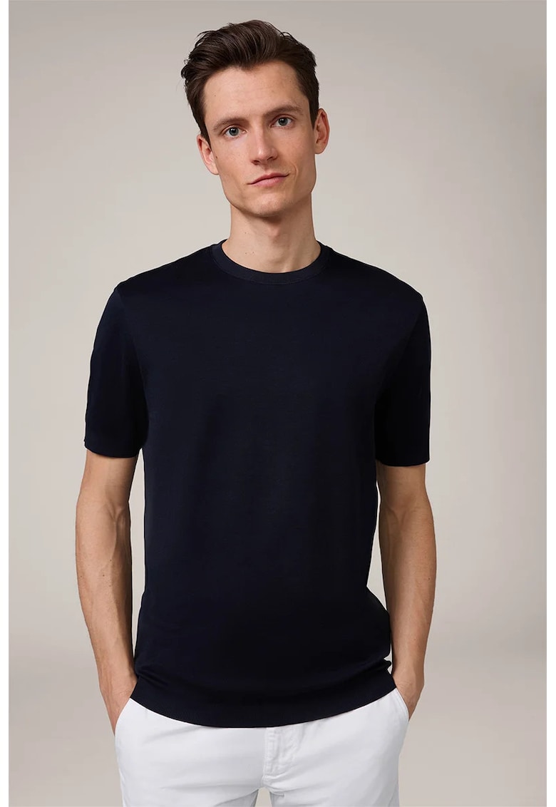 Tricou regular fit cu guler rotund 30037521