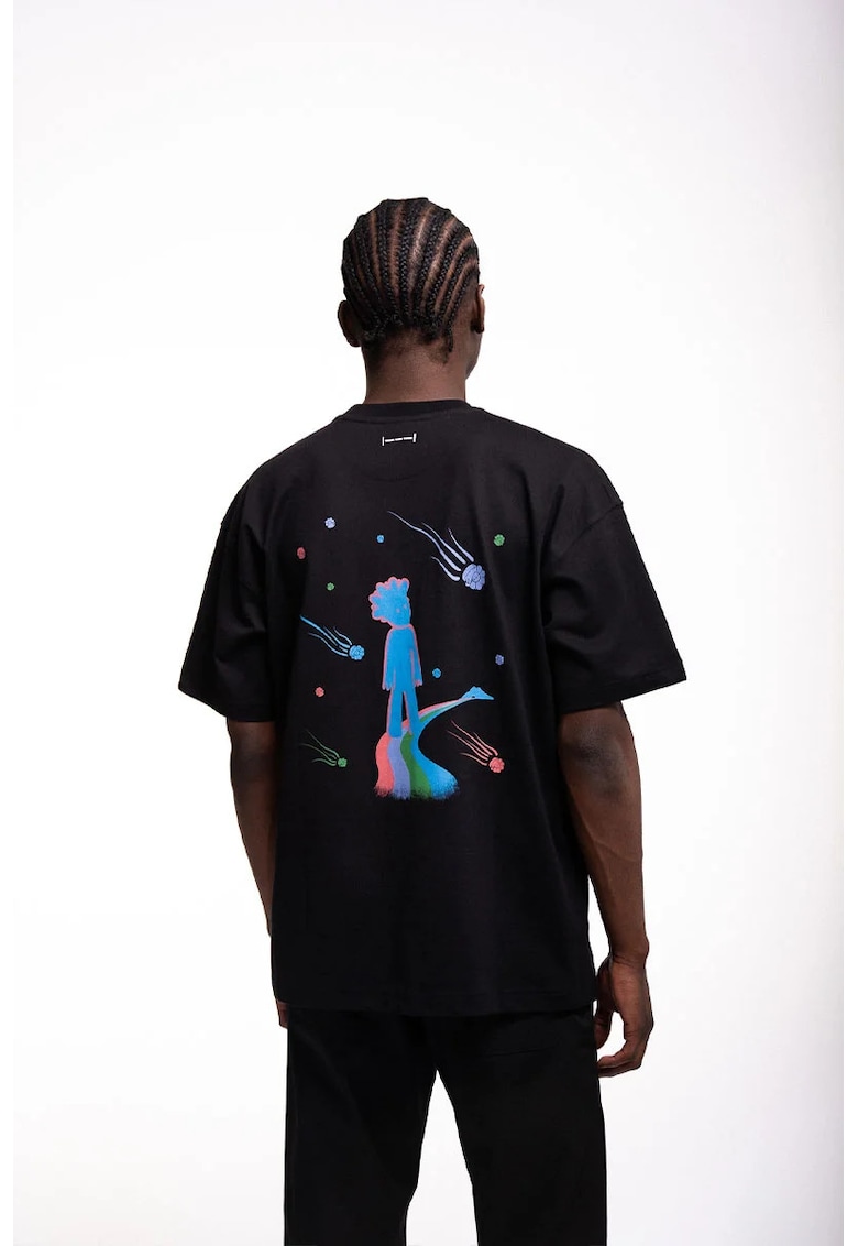 Tricou oversize cu print ISH1037