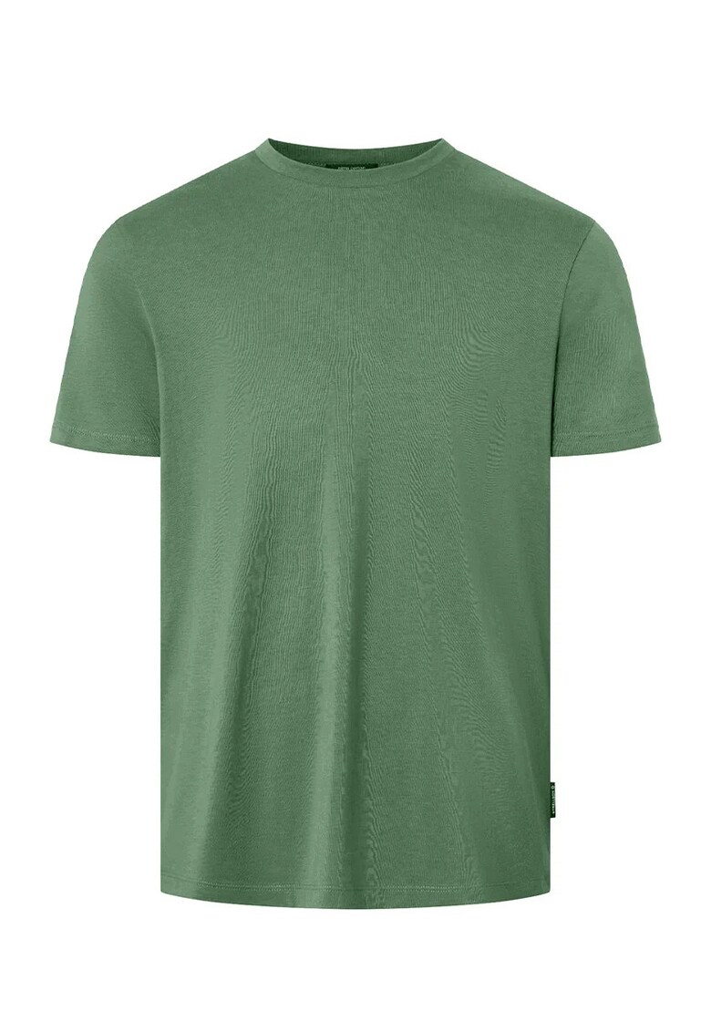 Tricou regular fit cu guler rotund 30035985 - Verde