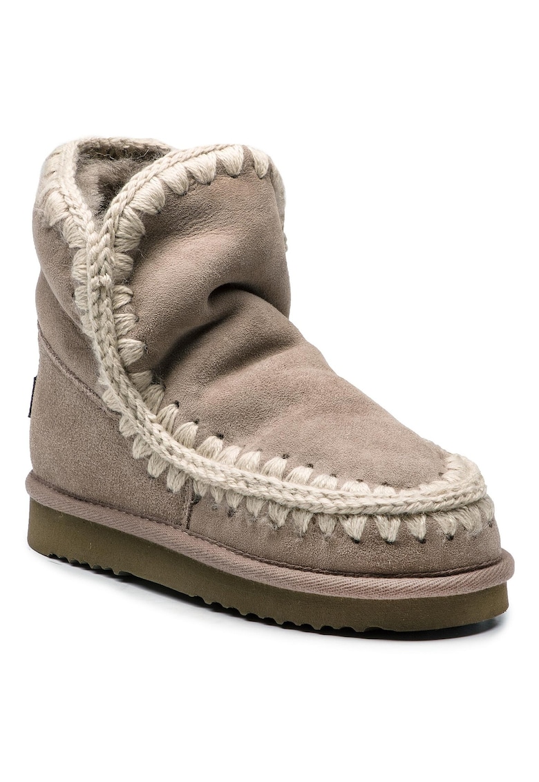 Cizme de iarna dama ESKIMO18 - Piele naturala - 37 EU - Bej