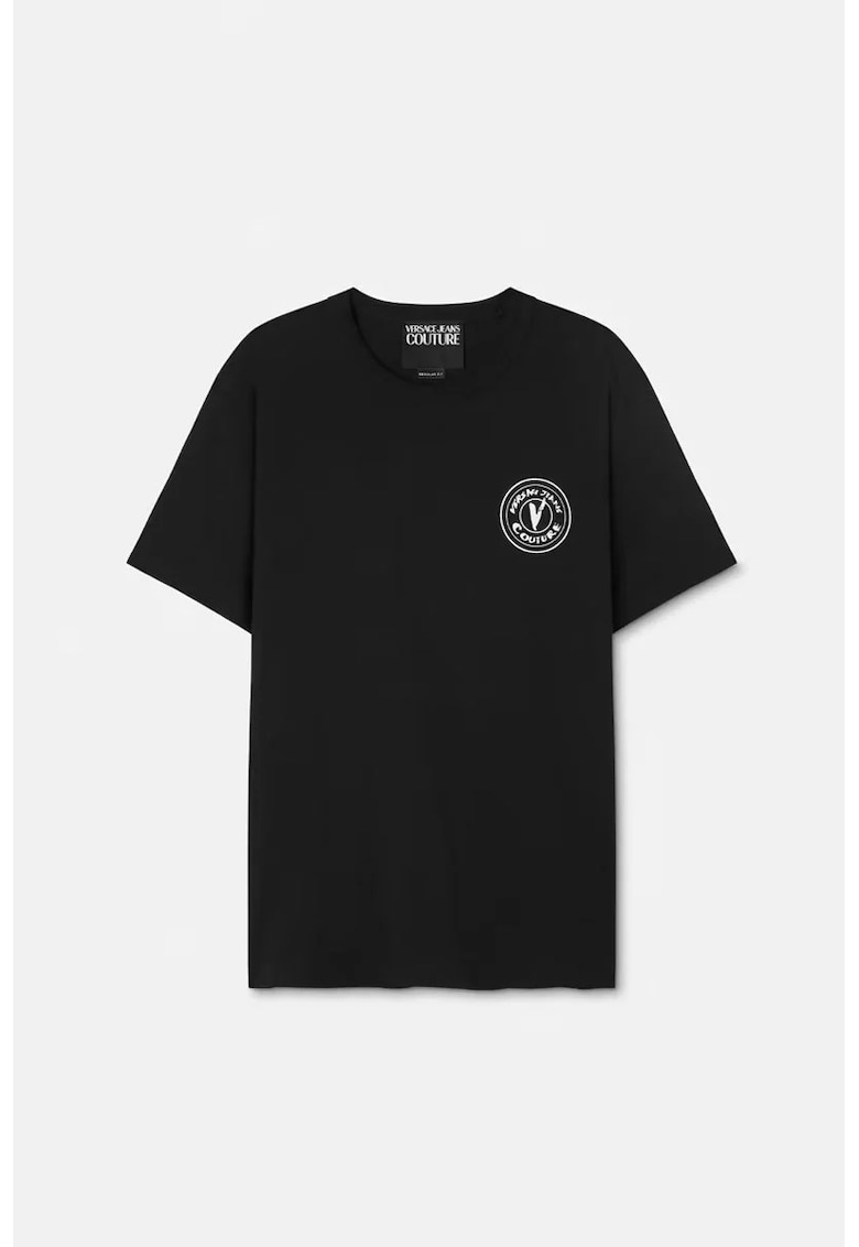 Tricou oversize cu print logo frontal Tricou oversize cu print logo frontal