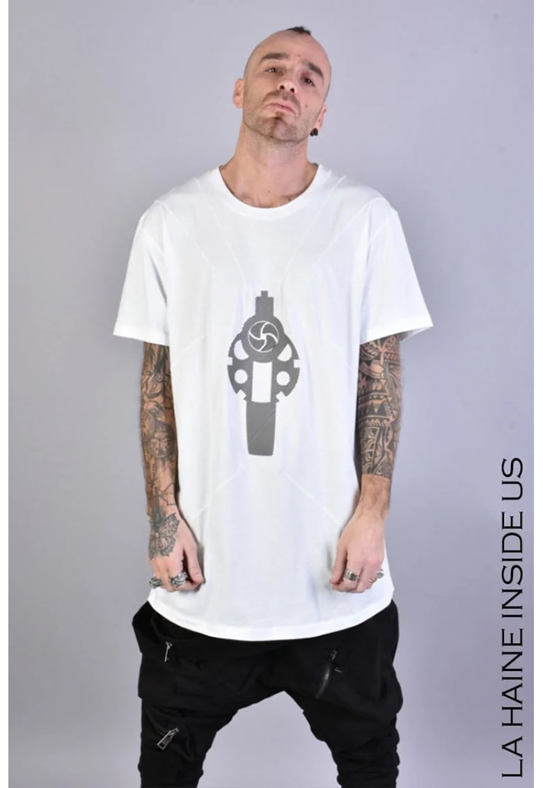 Tricou cu print frontal