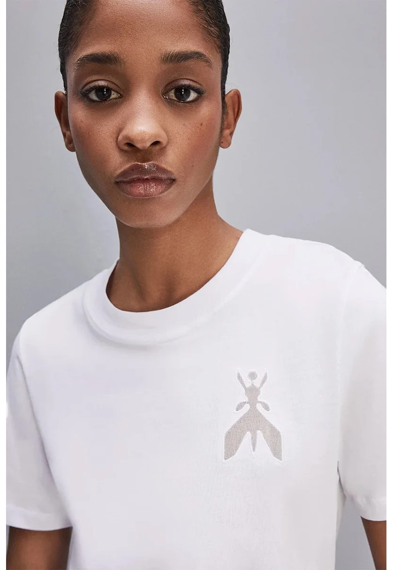 Tricou regular fit cu detaliu logo fly transparent Tricou regular fit cu detaliu logo fly transparent