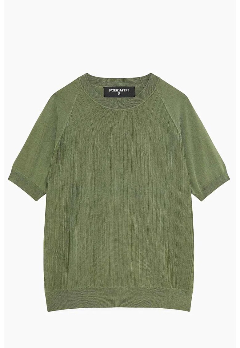 Tricou regular fit cu guler în rotund Tricou regular fit cu guler în rotund